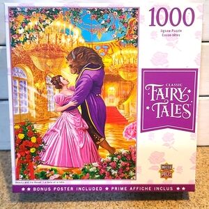 Beauty and the Beast Fairy Tales Puzzle & Poster- 1000 pieces NWT NIB